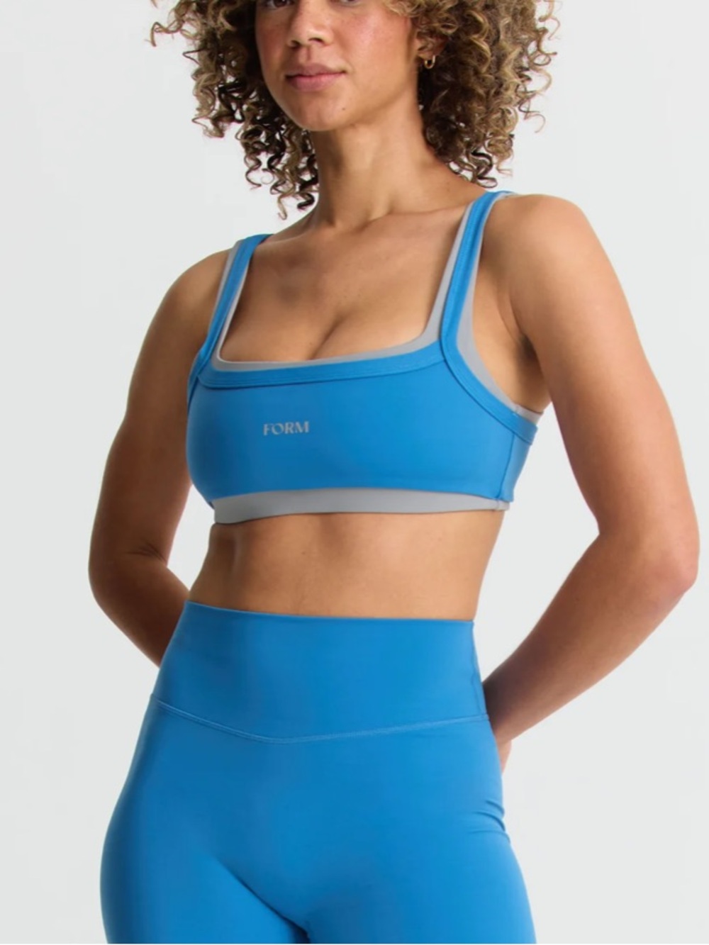Form Sami Clarke Scoop Layered Sports Bra Waves S NWT